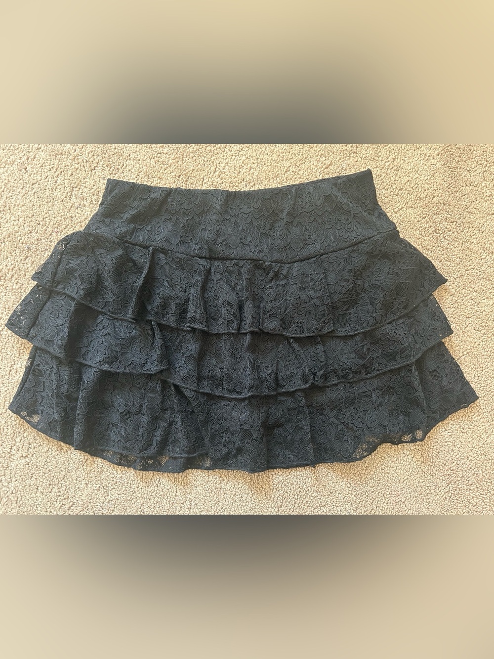 Windsor black lace skirt